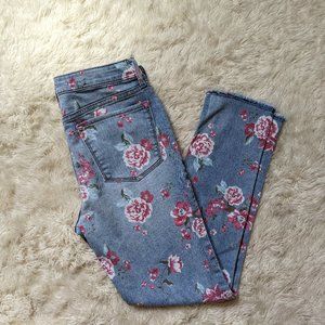 Gap Girl's Floral Skinny Jegging  Ankle Jeans 16